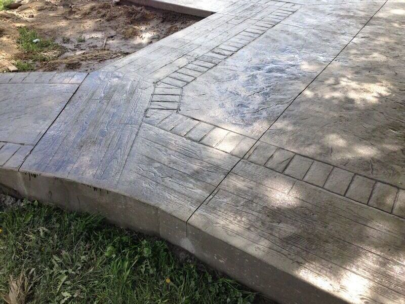 Béton estampé texturé avec motifs personnalisés - Shawinigan Repentigny